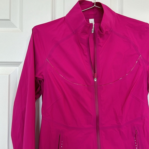 NWOT Lulu Lemon Pink Windbreaker Rain Jacket Size 6 - Picture 2 of 4